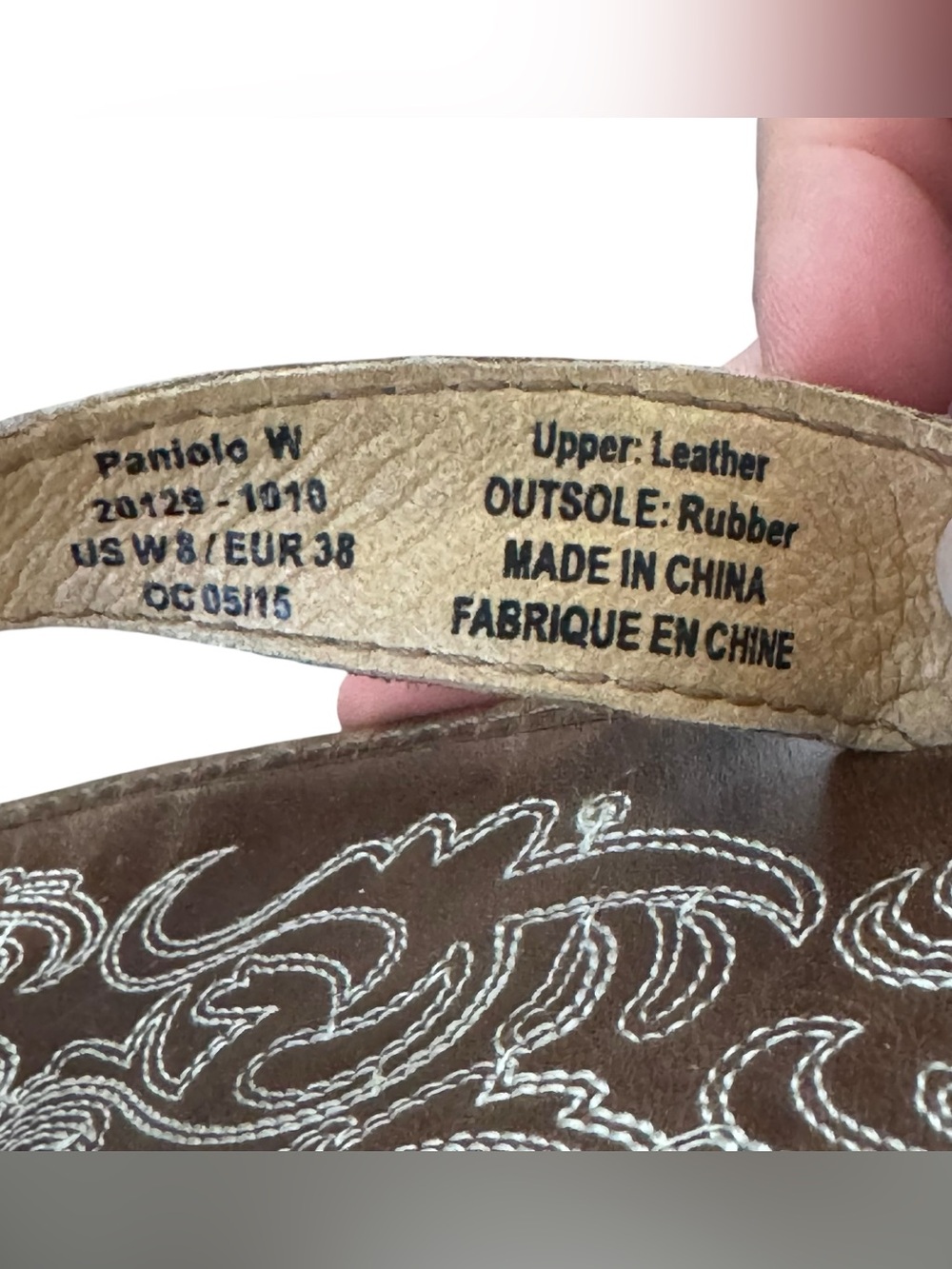 Olukai Paniolo Brown Leather Flip Flop Sandals Size 8 - Picture 11 of 11